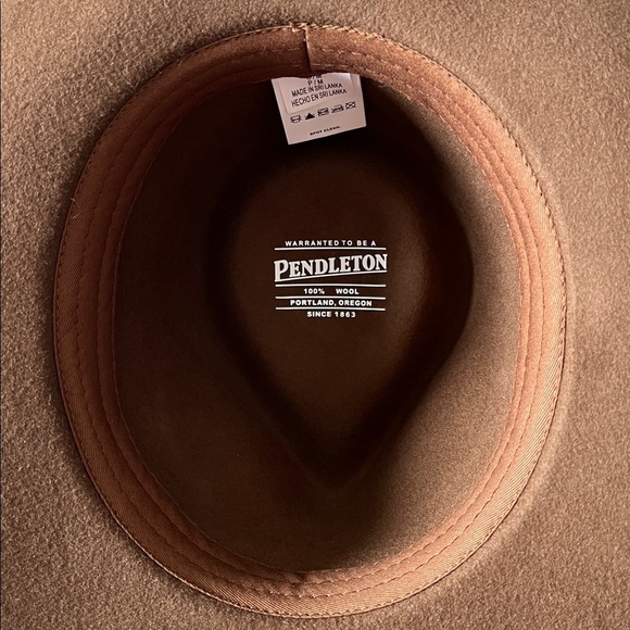 Pendleton Women’s Cassandra Whiskey Brown Wool Felt Hat Fedora S/M NWTs main image 2